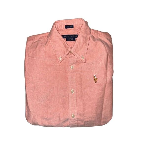Polo Ralph Lauren Oxford Red Button up  (boys) - Picture 3 of 3